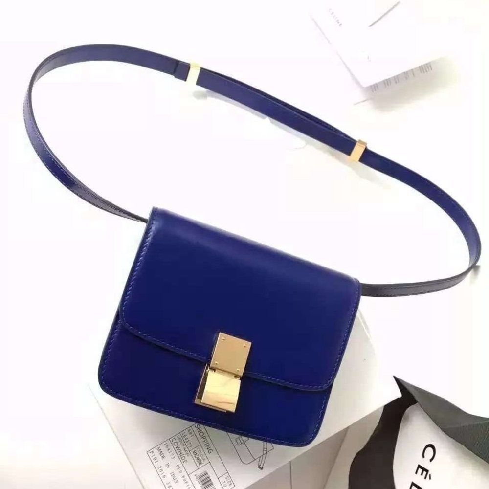 Authentic Celine mini box royal blue